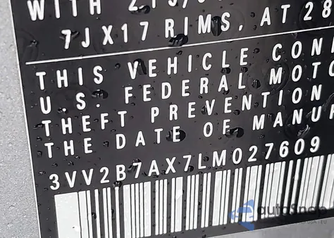 2020 Volkswagen Tiguan 2.0T Se/2.0T Se R-Line Black/2.0T Sel from USA, damaged, VIN 3VV2B7AX7LM027609